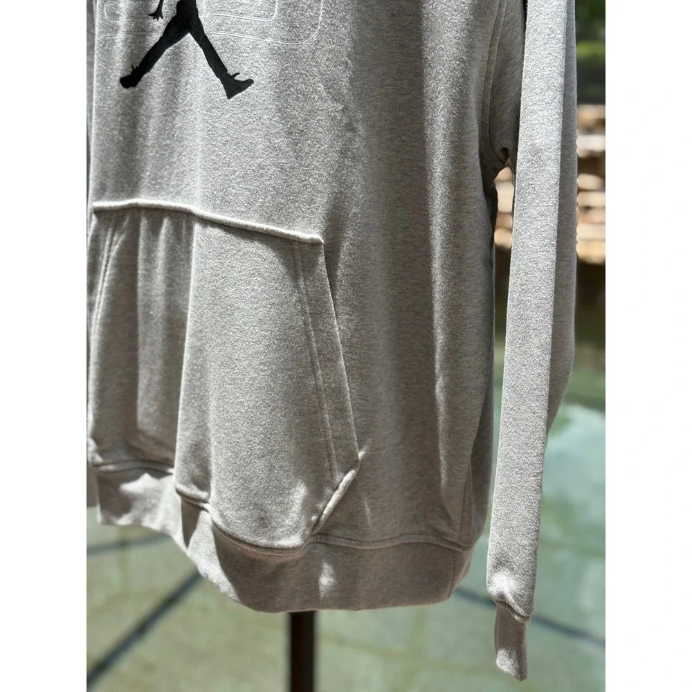 Jordan Jumpman Mens Graphic Fleece Hoodie Grey HQ8694-084